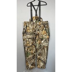 Gamehide Realtree Bibs Mens 2X Hunting Silent Sherpa Insulated Overalls Cargo
